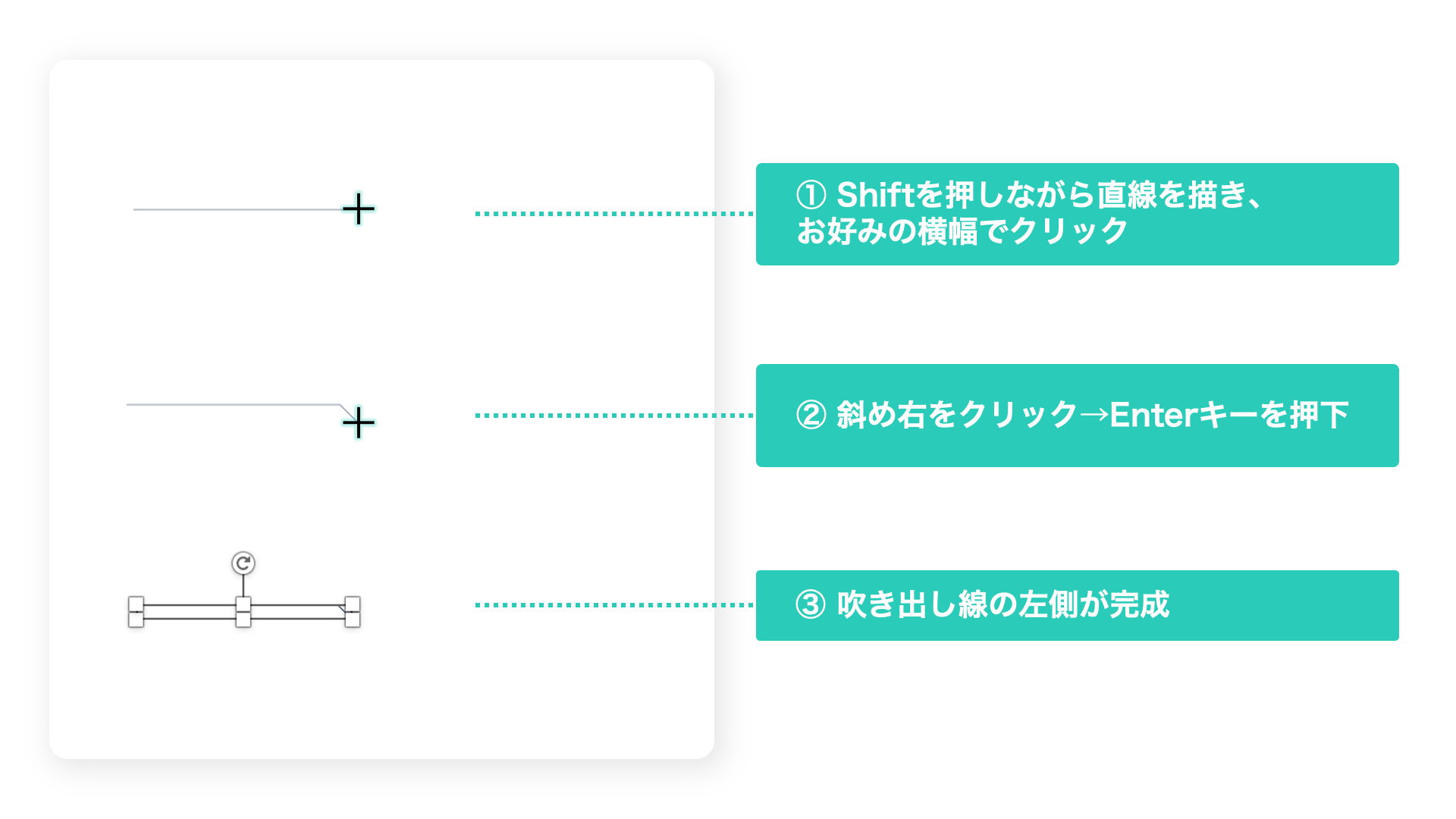 パワポでおしゃれな吹き出しを作る方法③の説明画像